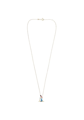Aliita Ski enamel-pendant chain necklace - Gold