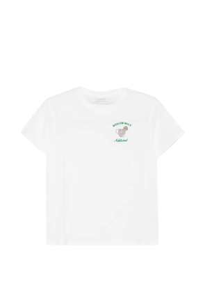 MC2 Saint Barth Emilie crystal-embellished embroidered T-shirt - White