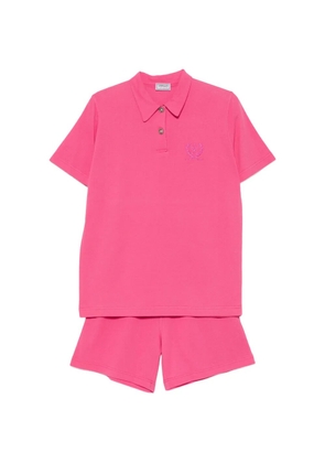 Versace Pre-Owned 2000s logo-embroidered shorts set - Pink