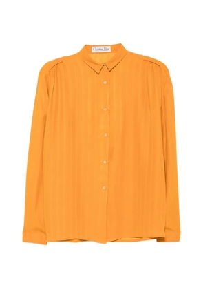 Christian Dior Pre-Owned 1970s logo-jacquard shirt - Orange