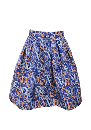 Mary Katrantzou printed flared skirt - Blue