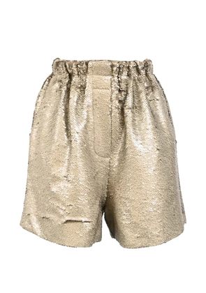 The Frankie Shop Jazz sequined shorts - Gold