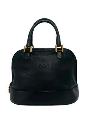 Loewe Pre-Owned 1980-2000 Leather Anagram Dome satchel - Black