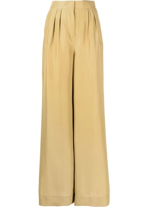 Alberta Ferretti wide-leg silk trousers - Neutrals