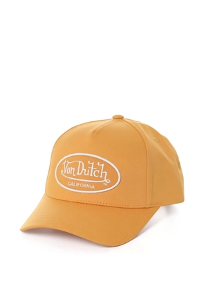 Von Dutch logo-patch baseball cap - Orange