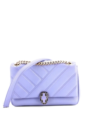 Bvlgari Pre-Owned Serpenti Cabochon Diagonal Quilted Leather Small shoulder bag - Metallic