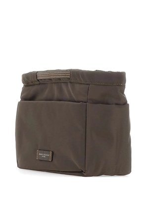 GIANNI CHIARINI BAGS in BAG contrast-stitching clutch bag - Brown