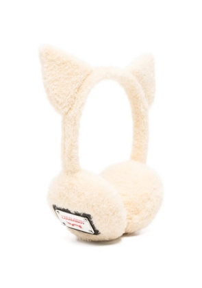 Charles Jeffrey Loverboy Loverboy cat-ear fleece earmuffs - Neutrals