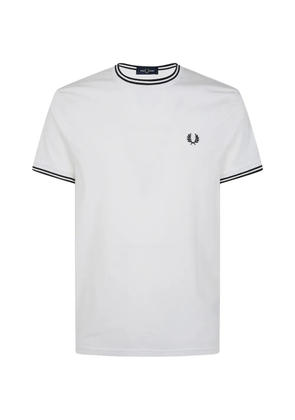 Fred Perry logo-embroidered T-shirt - White