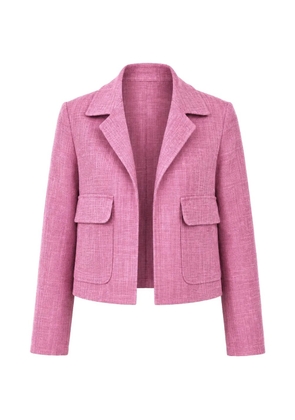 Odeeh textured-finish flap-pocket jacket - Pink