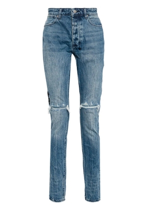 Ksubi distressed straight-leg jeans - Blue