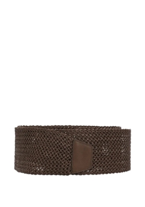 Antonelli braided woven belt - Brown