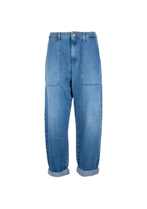 CIGALA'S Baggy Fatigue patch-pocket turned-up jeans - Blue