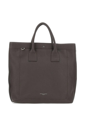 GIANNI CHIARINI Florence hammered leather tote bag - Brown