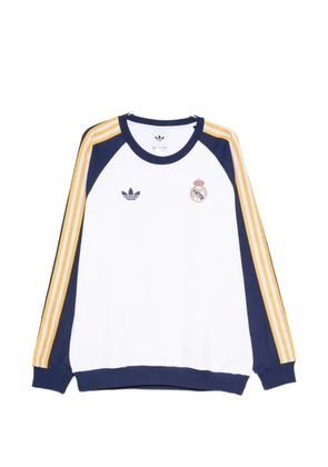 adidas Real OG raglan-sleeve stripe-detail sweatshirt - White