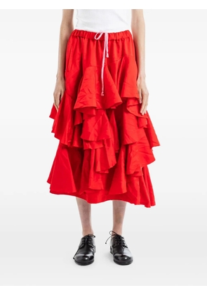 Comme Des Garçons ruffled tiered midi skirt