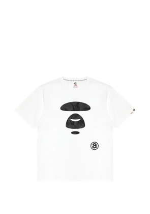 AAPE BY *A BATHING APE® camo-print logo-patch T-shirt - White