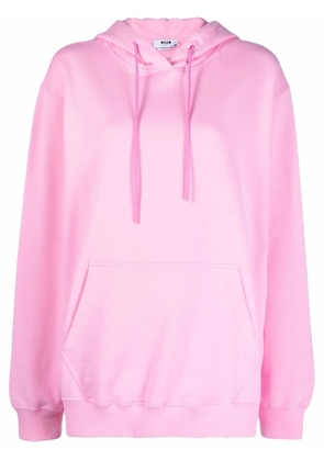 MSGM oversized cotton hoodie - Pink