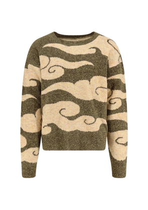 Woodbird Kurt Cloud brushed sweater - Green