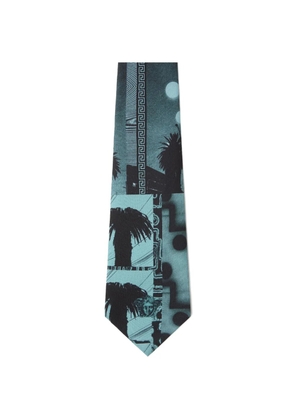 Versace Medusa-Head tie - Blue