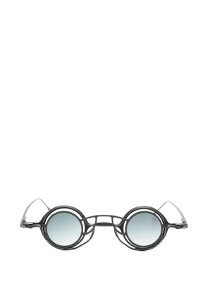 Rigards round-frame clip-on glasses - Black