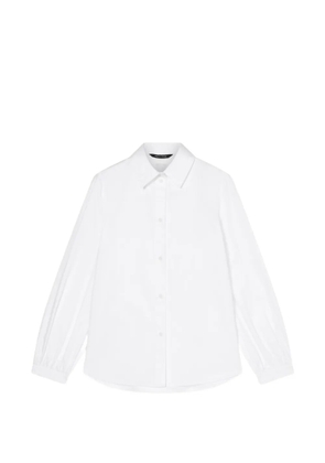 Armani Exchange puff-sleeve cotton shirt - White