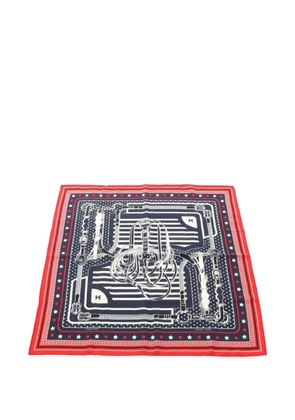 Hermès Pre-Owned 2010s Disco Coaching scarf - Blue