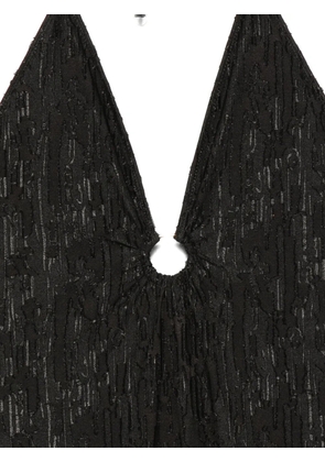 COTAZUR halterneck textured-finish swimsuit - Black