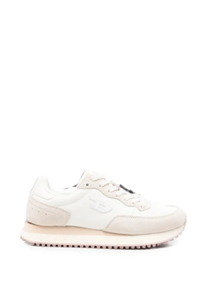 Diesel logo-patch panelled sneakers - Neutrals