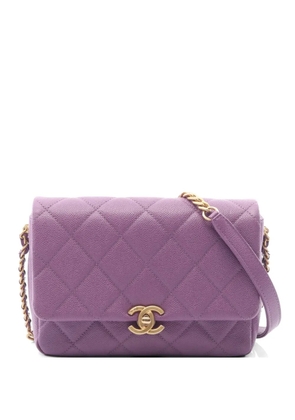 CHANEL Pre-Owned 2021s Matelasse flap shoulder bag - Purple