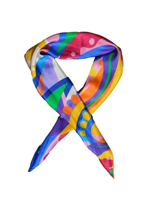 ETRO abstract-print scarf - Blue
