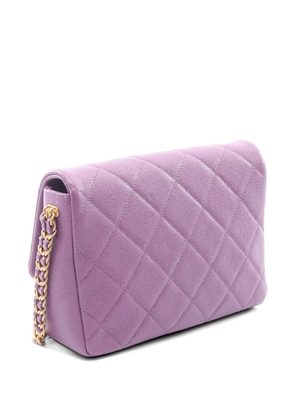 CHANEL Pre-Owned 2021s Matelasse flap shoulder bag - Purple