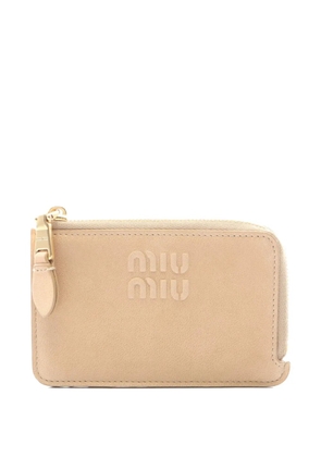 Miu Miu Pre-Owned Nappa leather coin purse - Neutrals