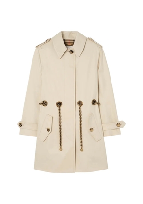 Burberry short gabardine Stonehaven car coat - Neutrals