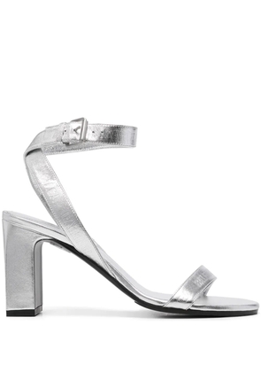 Balenciaga metallic-finish sandals - Silver
