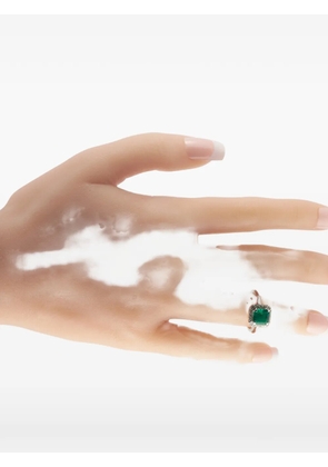LB Exclusive emerald and diamond ring - Silver