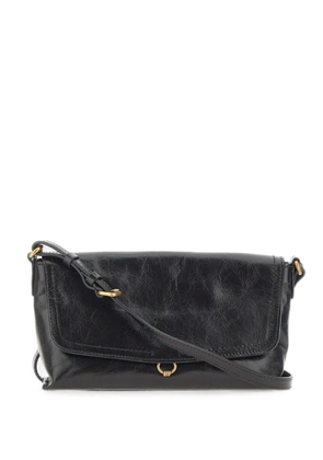 GIANNI CHIARINI Eugenia crinkled-leather shoulder bag - Black