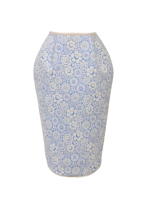 Thom Browne floral-print lantern skirt - Neutrals