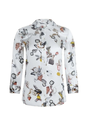 L'Agence Danie graphic-print blouse - White