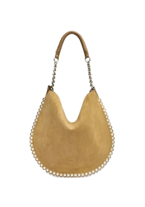 ISABEL MARANT Oskan eyelet-embellished shoulder bag - Neutrals