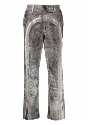 Diesel tromp l'oeil straight-leg jeans - Grey