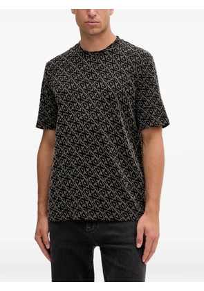 Armani Exchange geometric-print T-shirt - Black