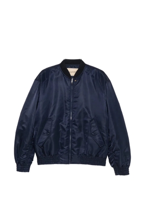 Valentino Garavani V-logo zip-up bomber jacket - Blue