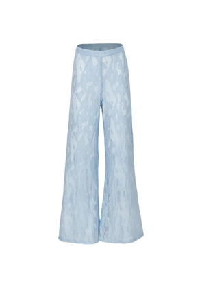 Baobab Porto sheer-lace trousers - Blue