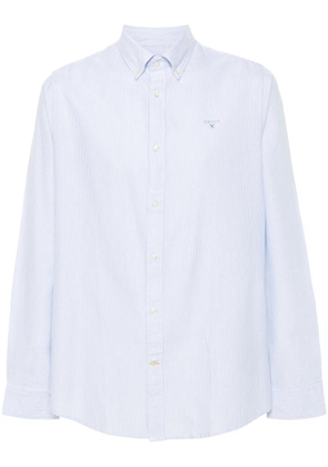 Barbour logo-embroidered striped shirt - Blue