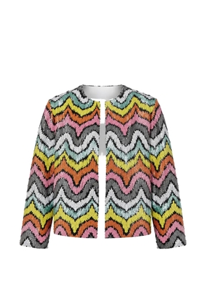 Odeeh sequin-embellished fitted jacket - Pink