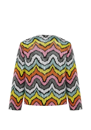 Odeeh sequin-embellished fitted jacket - Pink