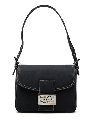 Fendi Pre-Owned 2000-2010 Canvas FF Marble Flap shoulder bag - Blue