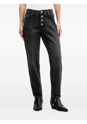 Karl Lagerfeld Jeans button-fly logo-patch jeans - Black