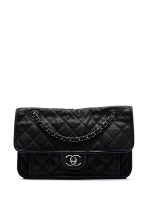 CHANEL Pre-Owned 2013-2014 Medium Caviar French Riviera Flap shoulder bag - Blue